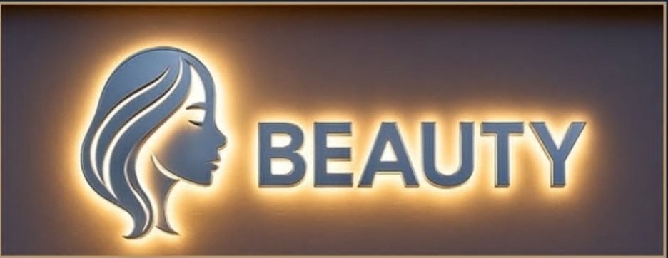 Letras Beauty retroiluminadas